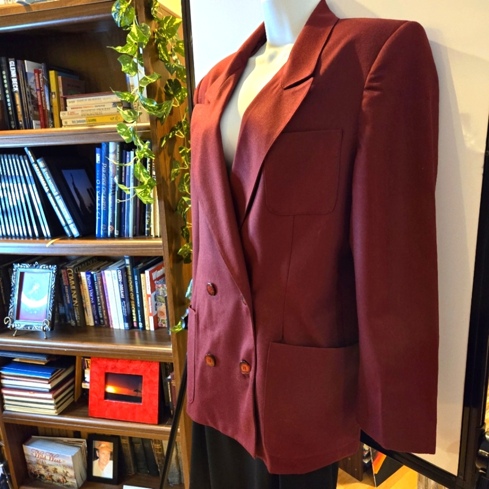 Harve Bernard Double-Breasted Rust Color Woman's … - image 7